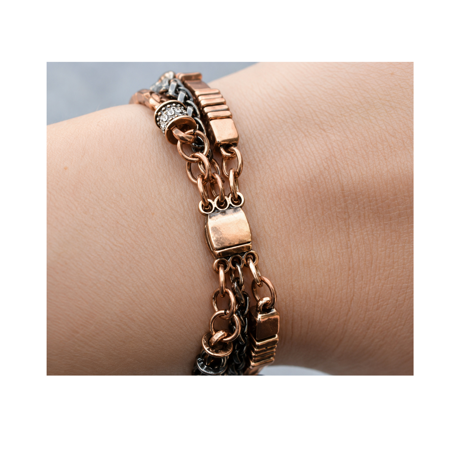 3 Loops, Magnetic Clasp, 4 Finishes