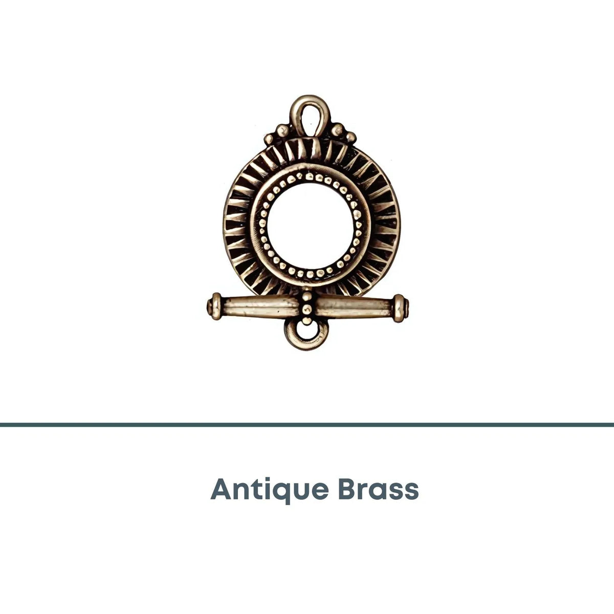 Tierracast, Sunburst Toggle Clasp, 3 Finishes - The Argus Collection