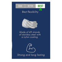 49 Strand Beading Wire, .013”, Beadalon, 10 or 30 feet - The Argus Collection