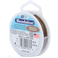 49-Strand Stringing Wire, .024", by Beadalon, 2 Finishes - The Argus Collection