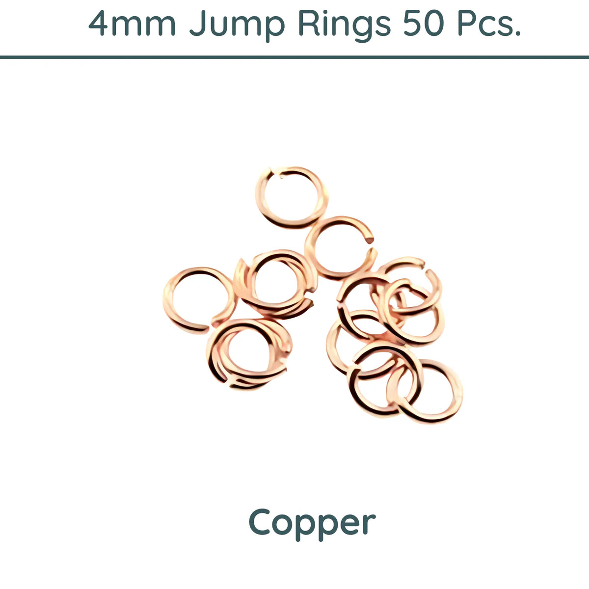 Jump Rings, 4mm Outside Diameter, 21 Gauge, 9 Finishes - The Argus Collection