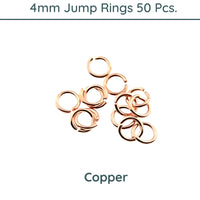 Jump Rings, 4mm Outside Diameter, 21 Gauge, 9 Finishes - The Argus Collection