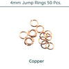 Jump Rings, 4mm, 21 Gauge, 9 Finishes - The Argus Collection