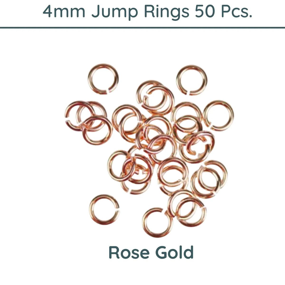 Jump Rings, 4mm Outside Diameter, 21 Gauge, 9 Finishes - The Argus Collection