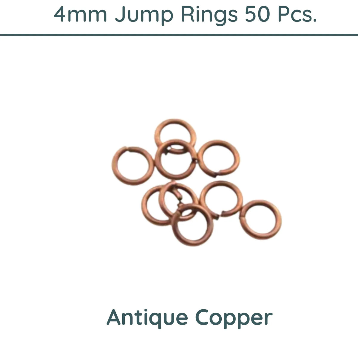 Jump Rings, 4mm Outside Diameter, 21 Gauge, 9 Finishes - The Argus Collection