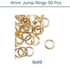 Jump Rings, 4mm Outside Diameter, 21 Gauge, 9 Finishes - The Argus Collection