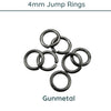 Jump Rings, 4mm, 21 Gauge, 9 Finishes - The Argus Collection