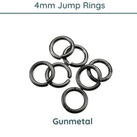 Jump Rings, 4mm, 21 Gauge, 9 Finishes - The Argus Collection