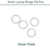 Jump Rings, 4mm Outside Diameter, 21 Gauge, 9 Finishes - The Argus Collection