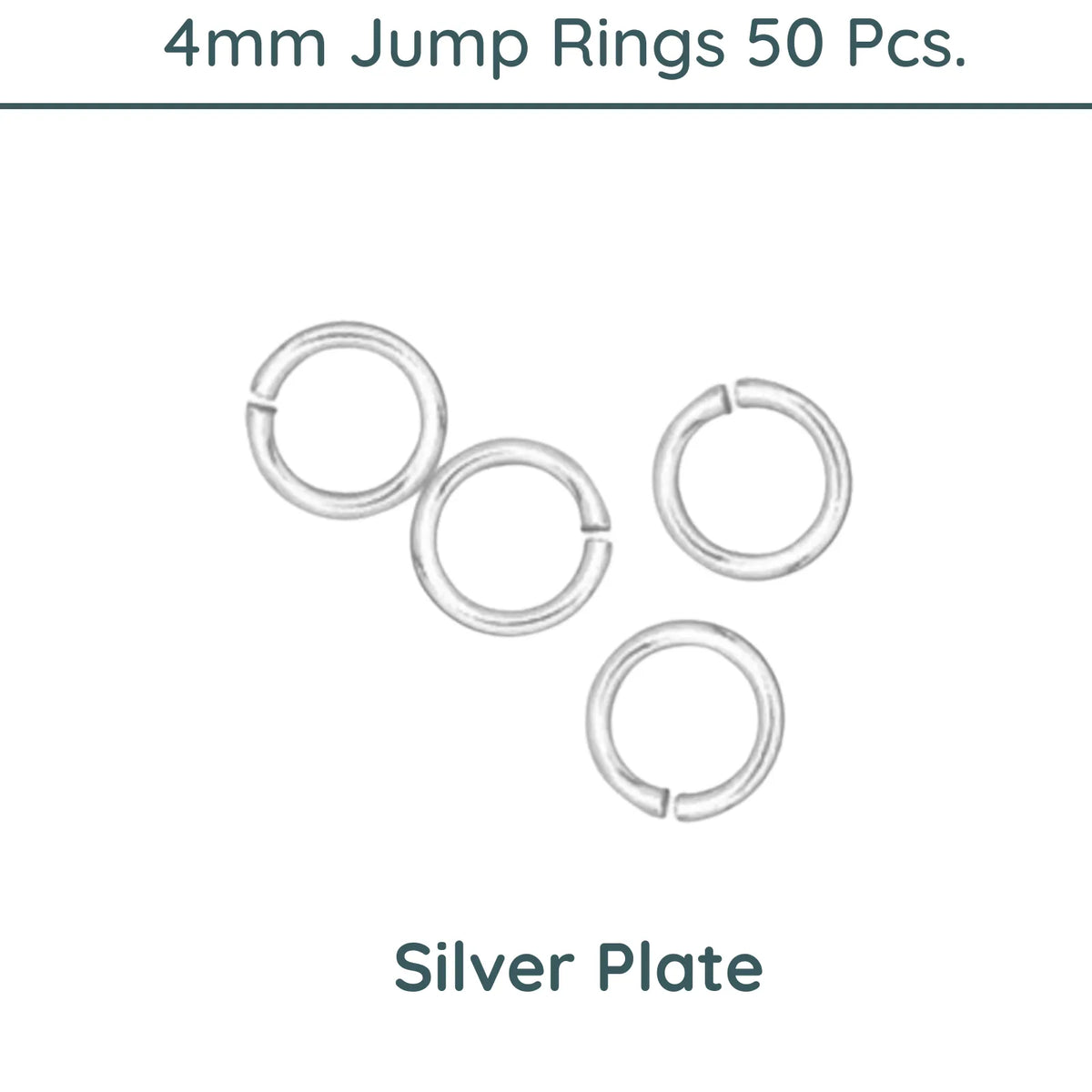 Jump Rings, 4mm Outside Diameter, 21 Gauge, 9 Finishes - The Argus Collection