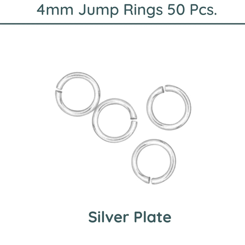 Jump Rings, 4mm Outside Diameter, 21 Gauge, 9 Finishes - The Argus Collection