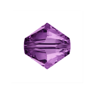 Brilliance Crystal Bicones 5328, 4mm, Amethyst
