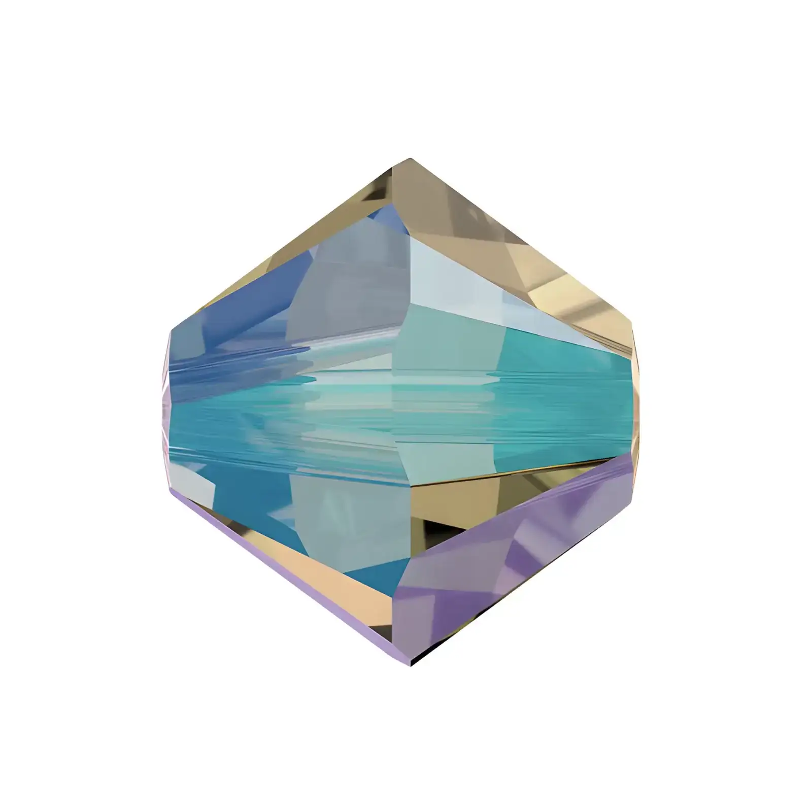 Brilliance Crystal Bicones 5328, 4mm, Black Diamond Shimmer 2x - The Argus Collection