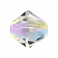 Brilliance Crystal Bicones 5328, 3mm, Crystal Shimmer 2x - The Argus Collection