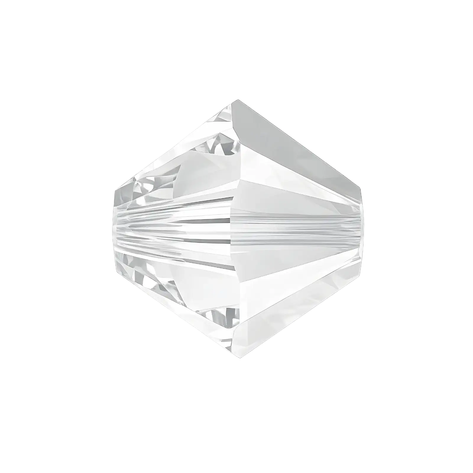 Brilliance Crystal Bicones 5328, 4mm, Light Chrome - The Argus Collection