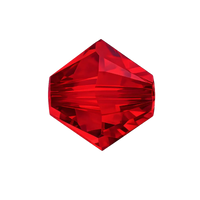 Brilliance Crystal Bicones 5328, 4mm, Light Siam - The Argus Collection