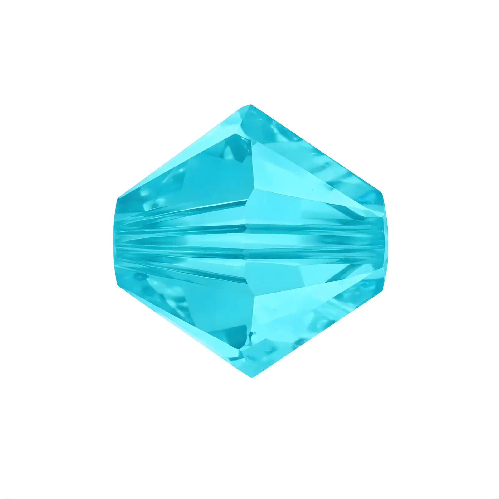 Brilliance Crystal Bicones 5328, 4mm, Light Turquoise - The Argus Collection