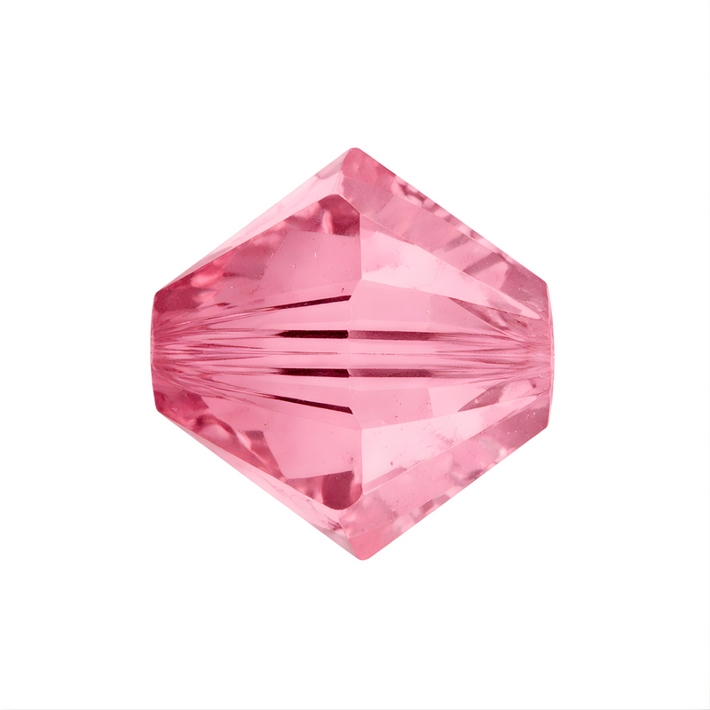 Brilliance Crystal Bicones 5328, 3mm, Light Rose AB - The Argus Collection