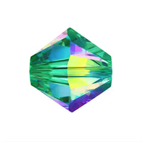 Brilliance Crystal Bicones 5328, 4mm, Medium Vitrail - The Argus Collection