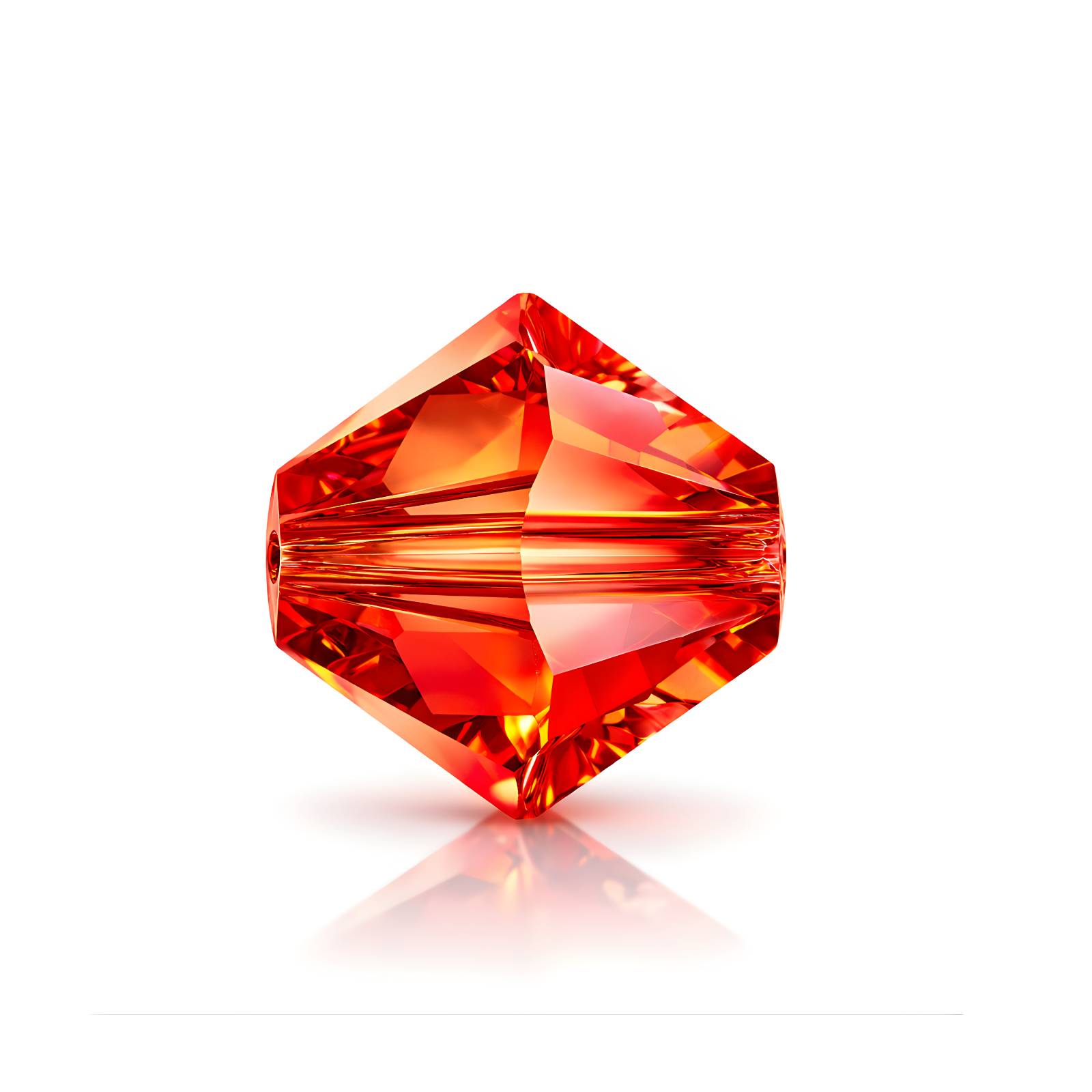 Brilliance Austrian Crystal Bicones 5328, 3mm Padparadscha Champagne