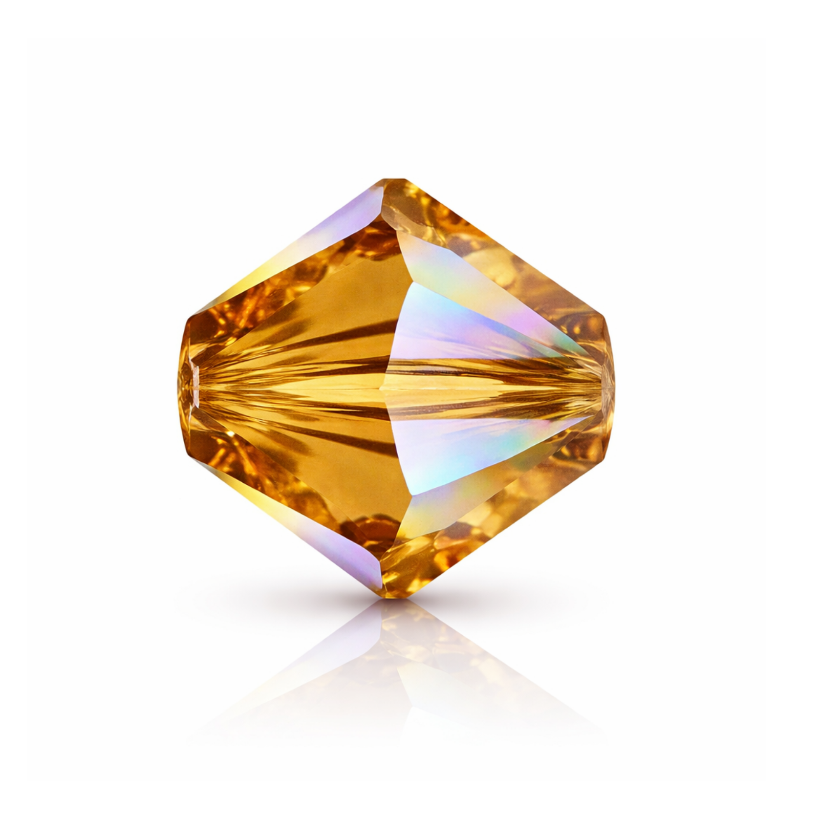 Brilliance Austrian Crystal Bicones 5328, 4mm, Topaz Glacier Blue