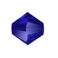 Brilliance Crystal Bicones 5328, 3mm, Majestic Blue AB - The Argus Collection