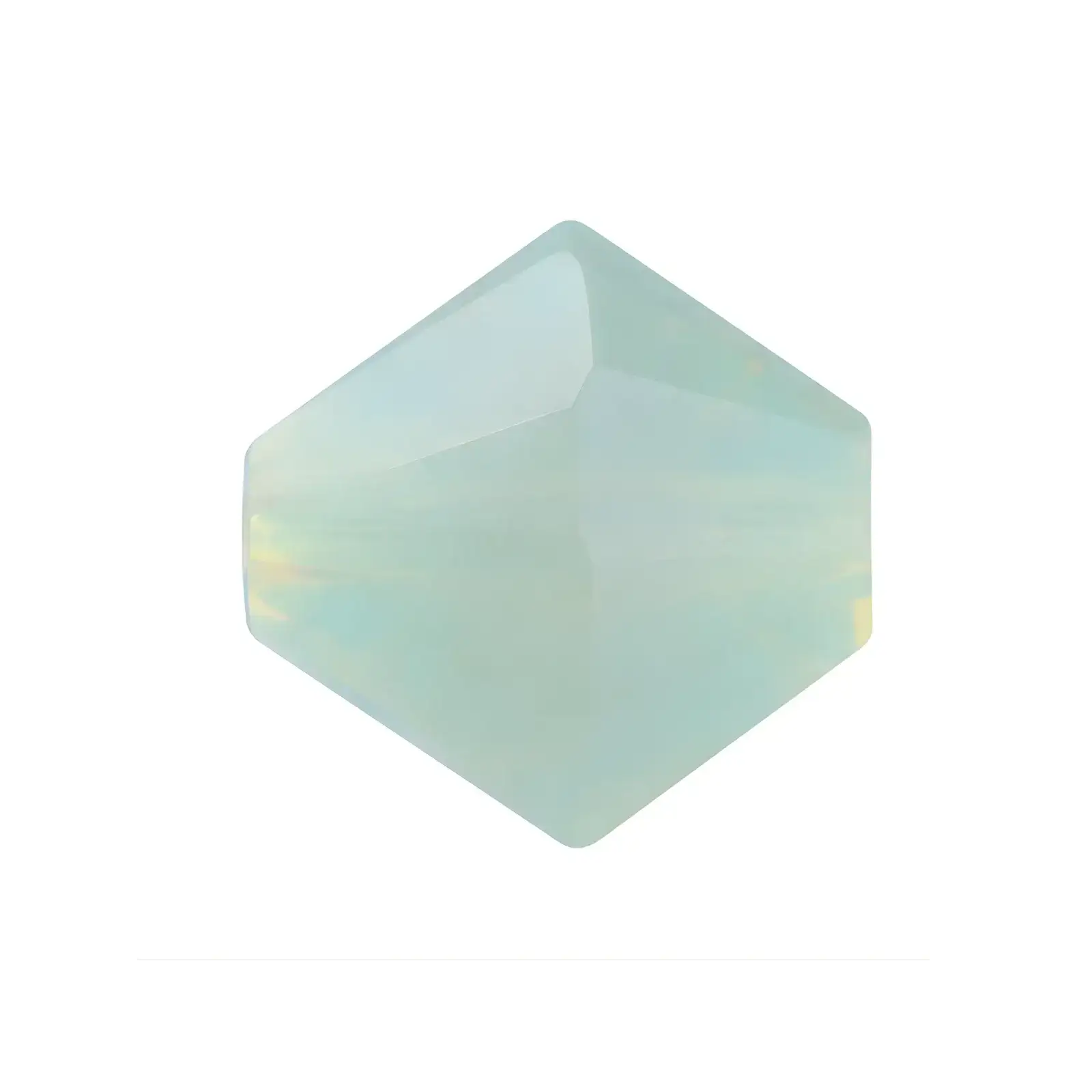 Brilliance Austrian Crystal Bicones 5328, 4mm, Chrysolite Opal - The Argus Collection