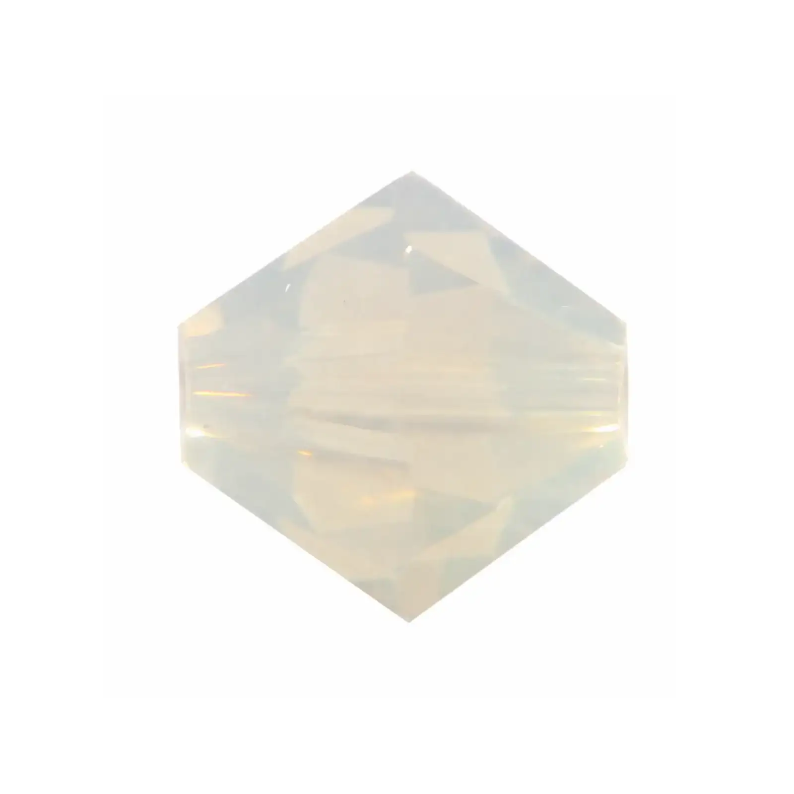 Brilliance Austrian Crystal Bicones 5328, 4mm, Light Grey Opal - The Argus Collection