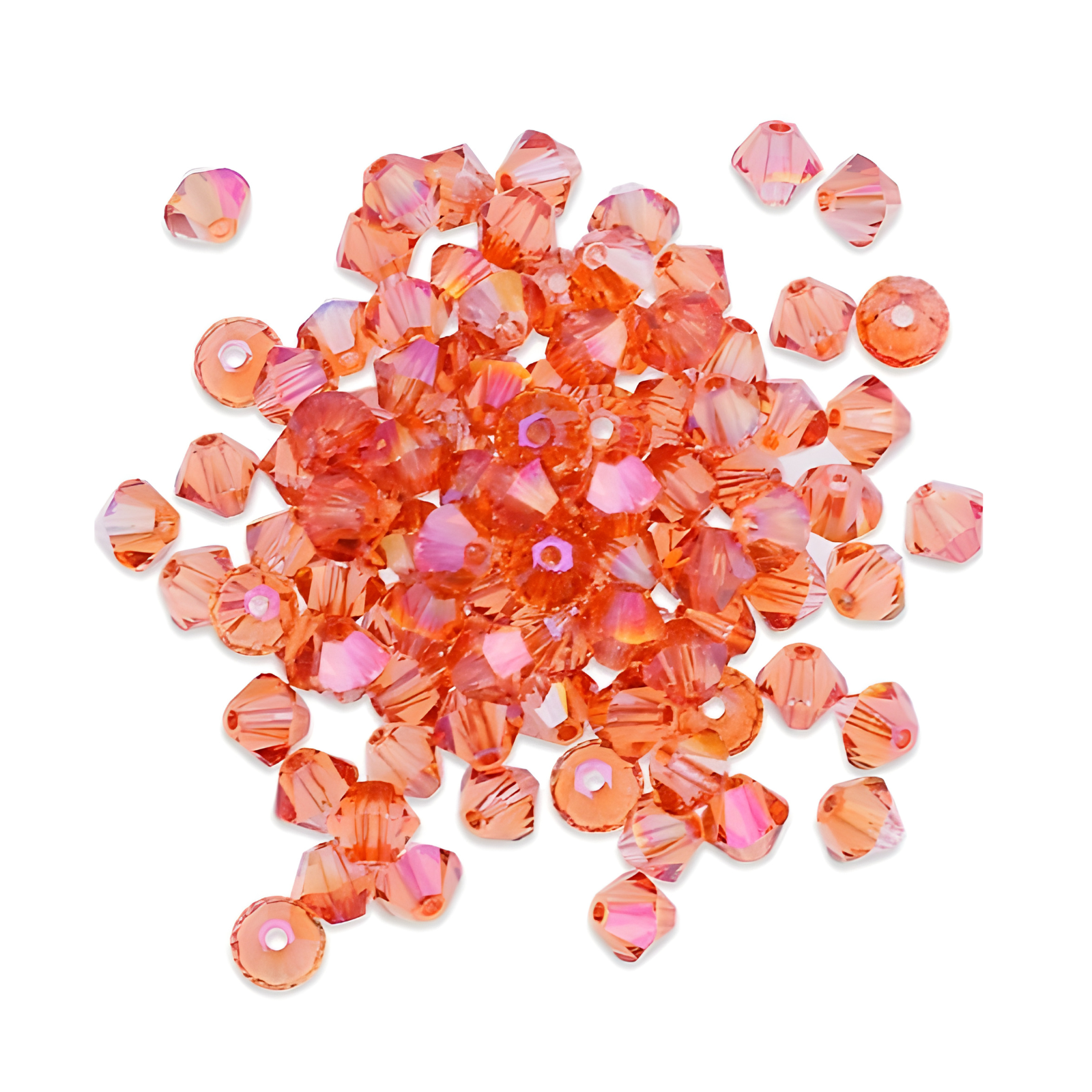 Brilliance Austrian Crystal Bicones 5328, 4mm, Light Rose Summer Blush