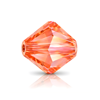 Brilliance Austrian Crystal Bicones 5328, 4mm, Light Rose Summer Blush