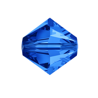 Brilliance Austrian Crystal Bicones 5328, 3mm, Sapphire
