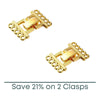 Foldover 5, 5-Strand Clasp, Gold or Copper - The Argus Collection