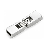 304 stainless steel foldover clasp showing secure closure