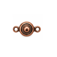 6mm Patented 2007 Ball & Socket Clasp in Antique Copper finish