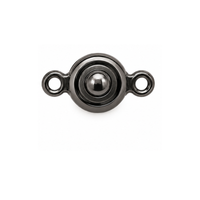 6mm Patented 2007 Ball & Socket Clasp in Gunmetal finish