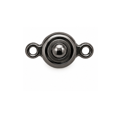 6mm Patented 2007 Ball & Socket Clasp in Gunmetal finish