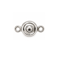 6mm Patented 2007 Ball & Socket Clasp in Silver finish