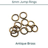 Superior 6mm Round Jump Rings, 18 gauge - The Argus Collection