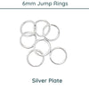 Superior 6mm Round Jump Rings, 18 gauge - The Argus Collection