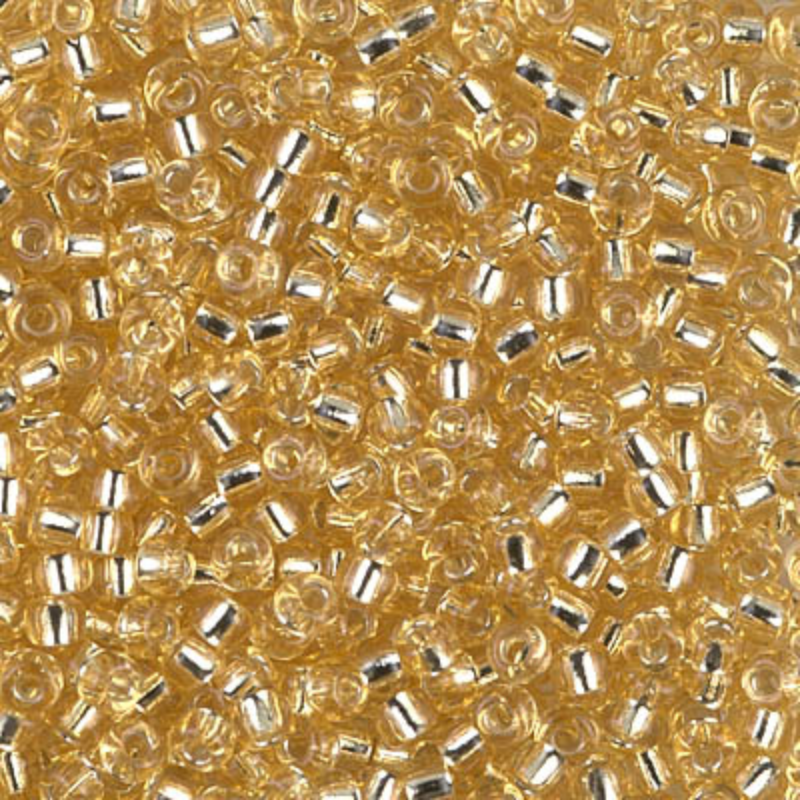 Miyuki 8/0 Seed Beads, 8-002, Silver Lined Light Gold, 10g