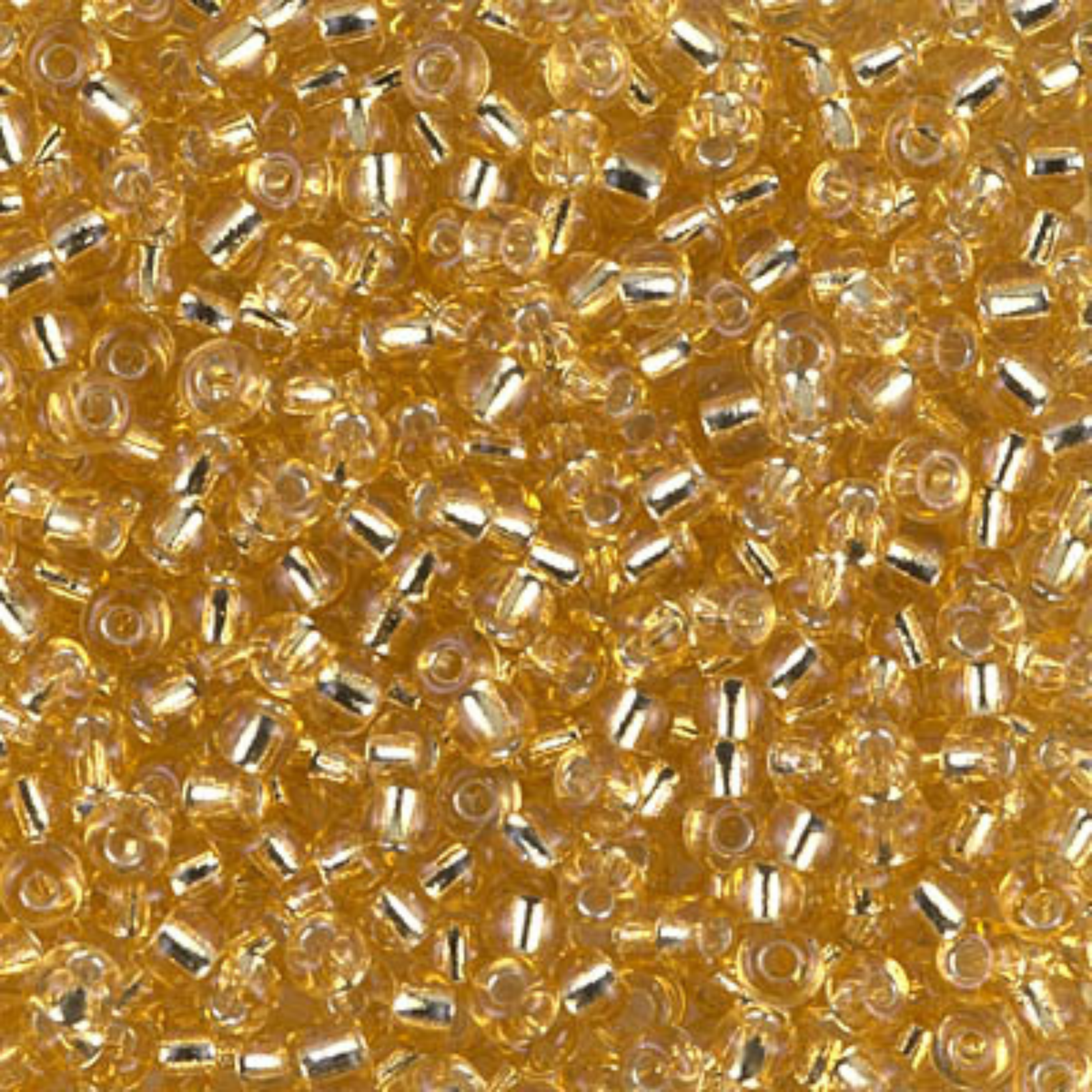 Miyuki 8/0 Seed Beads, 8-003, Silver Lined Gold, 10g