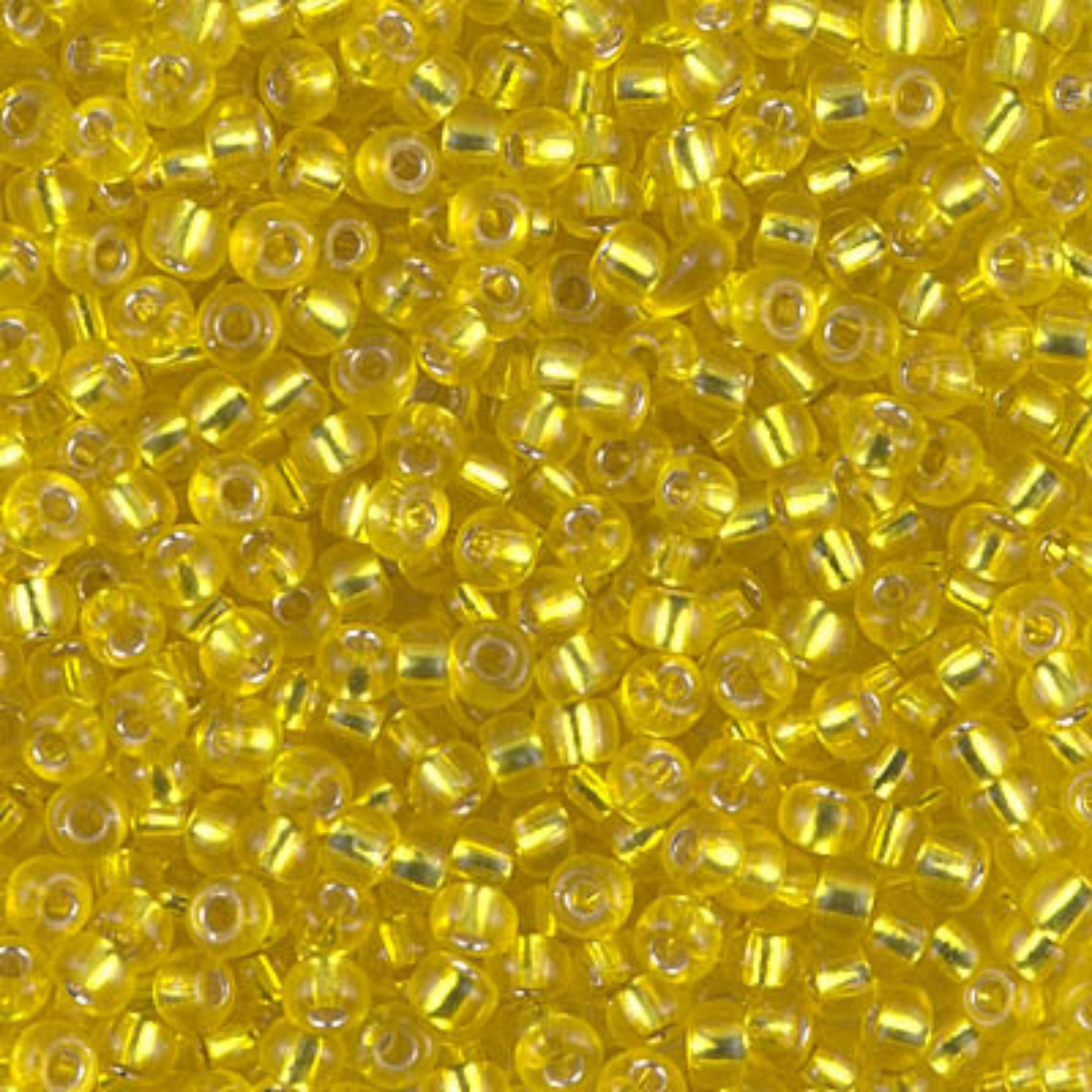 Miyuki 8/0 Seed Beads, 8-006, Silver Lined Yellow, 10g