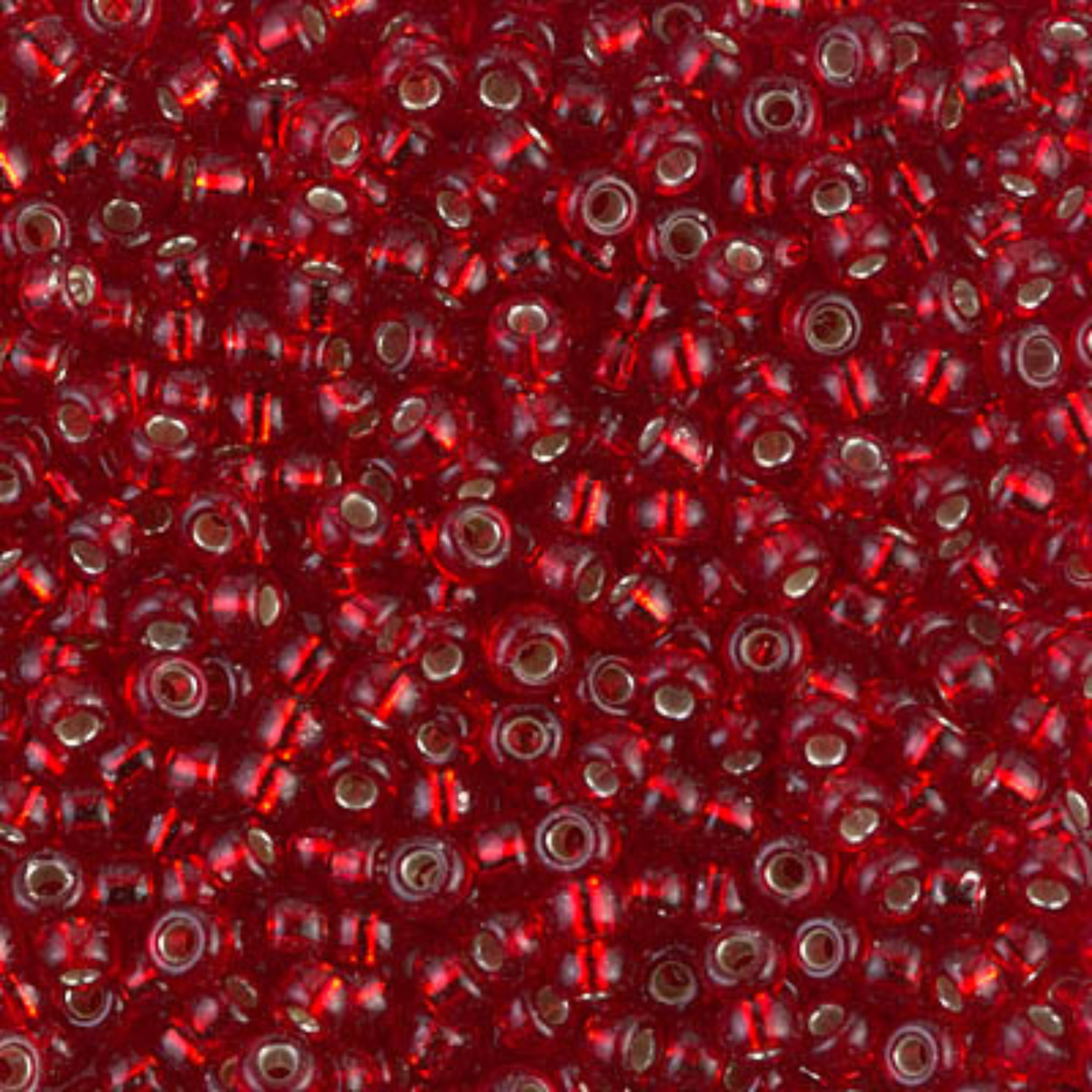 Miyuki 8/0 Seed Beads, 8-011, Silver Lined Ruby, 10g