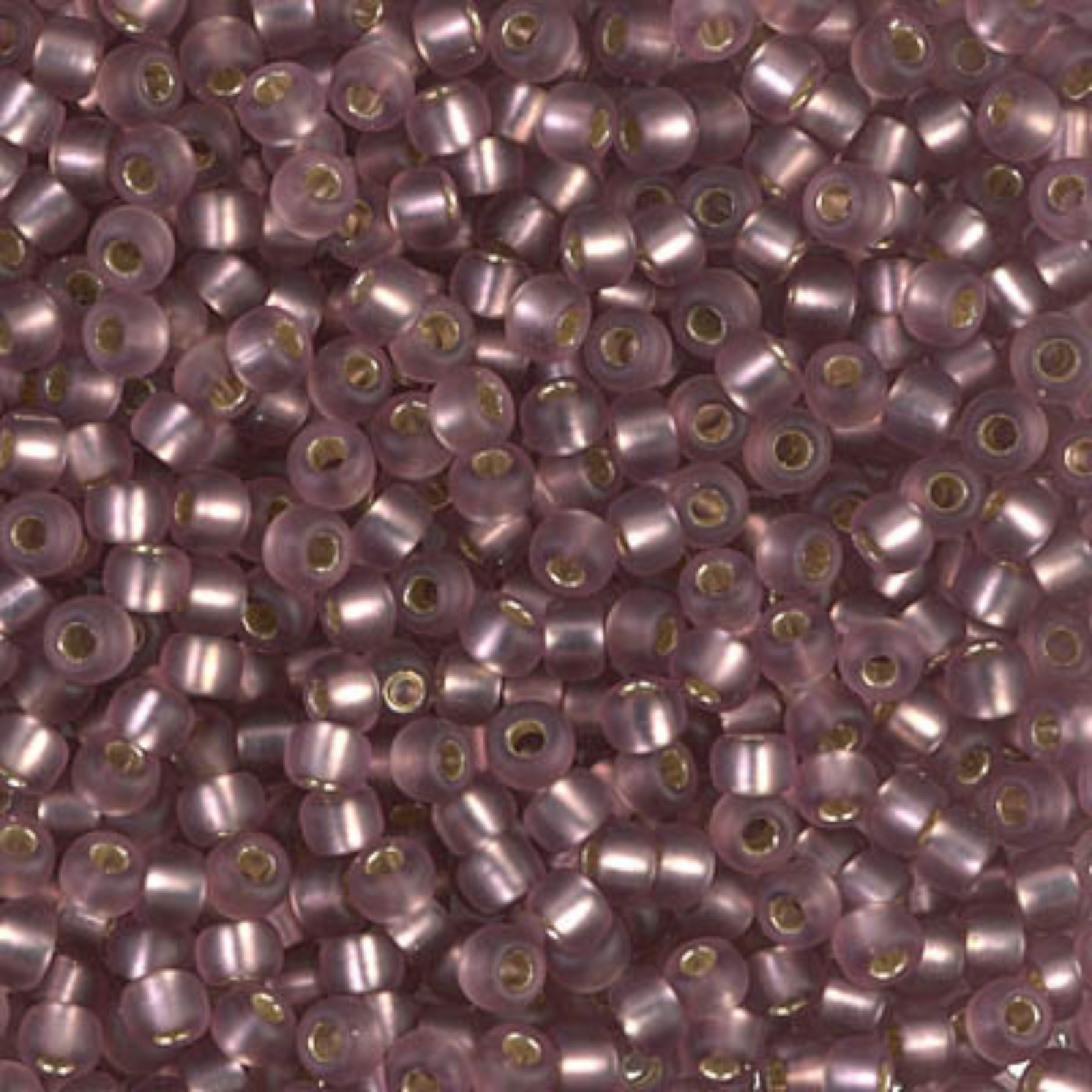 Miyuki 8/0 Seed Beads, 8-012F, Silver Lined Smoky Amethyst Matte, 10g