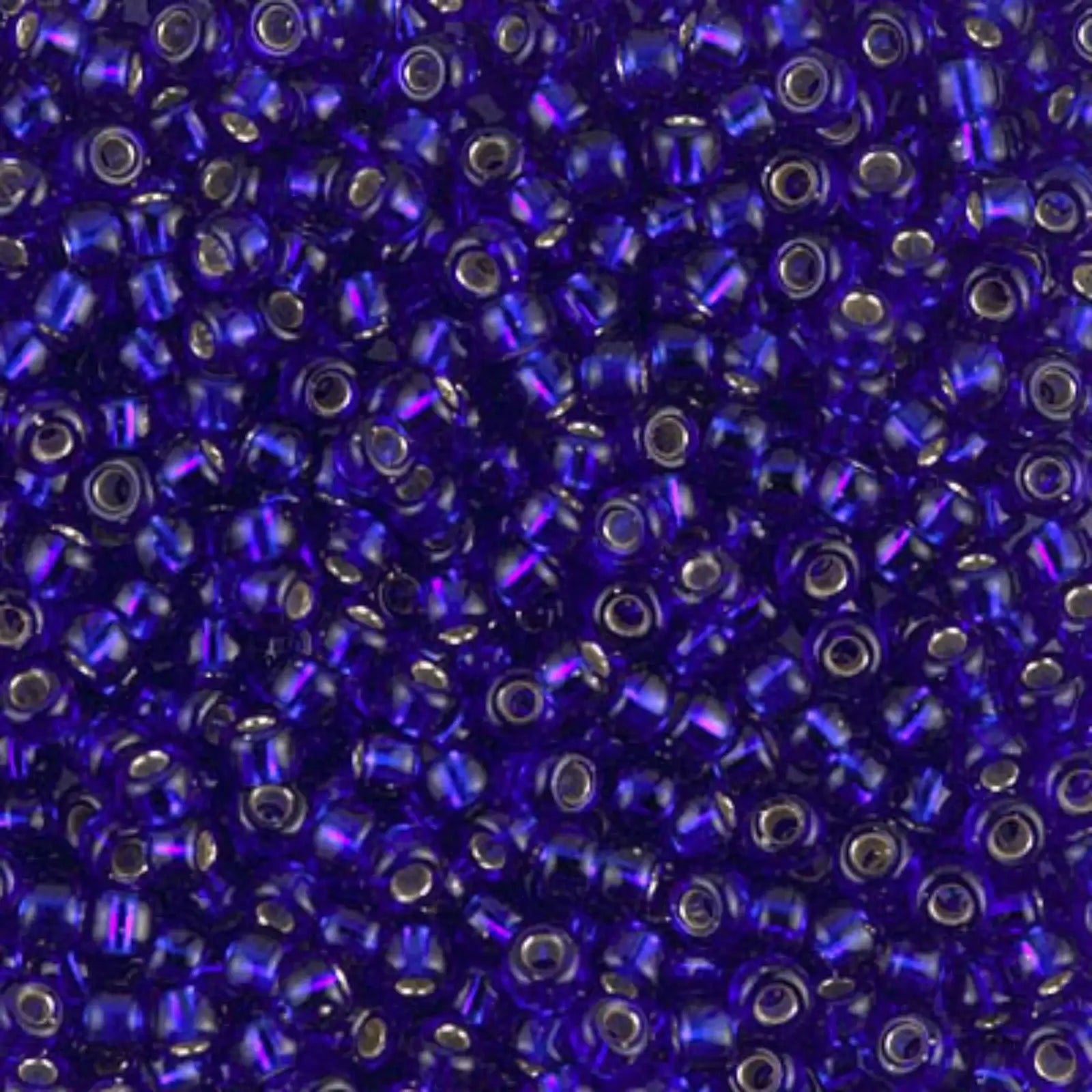 Miyuki 8/0 Seed Beads, 8-020, Silver Lined Cobalt, 10g