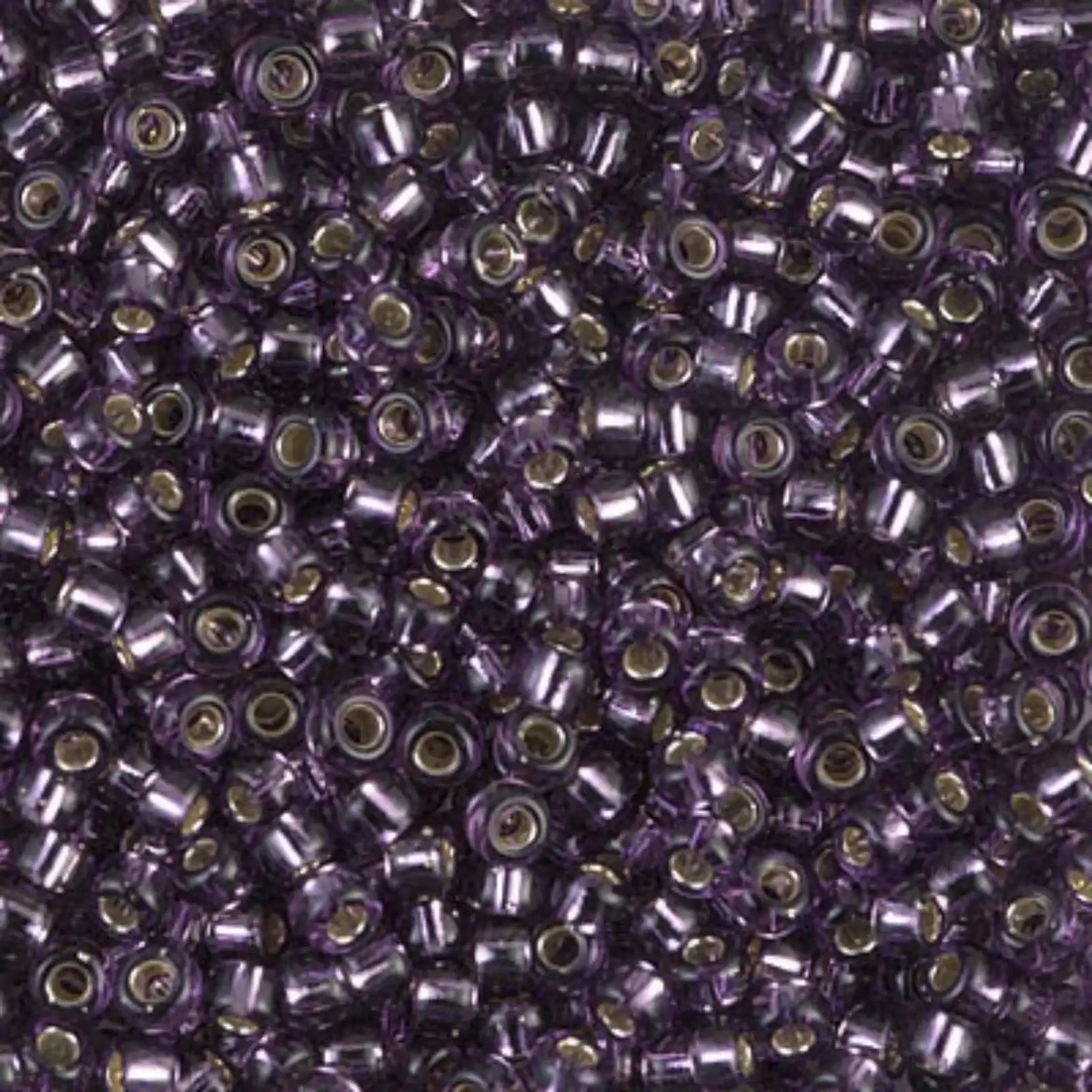 Miyuki 8/0 Seed Beads, 8-024, Silver Lined Amethyst, 10g