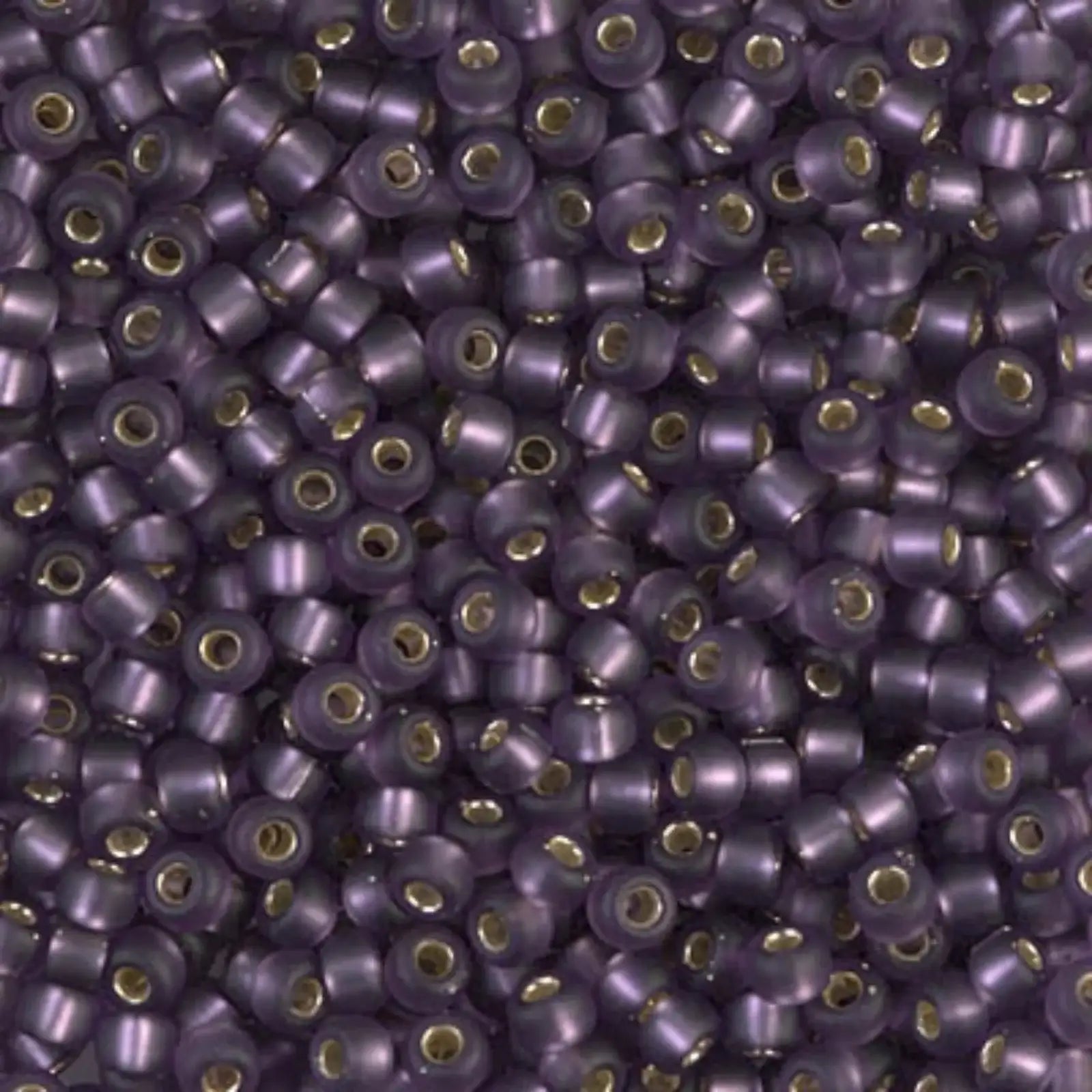 Miyuki 8/0 Seed Beads, 8-024F, Silver Lined Amethyst Matte, 10g