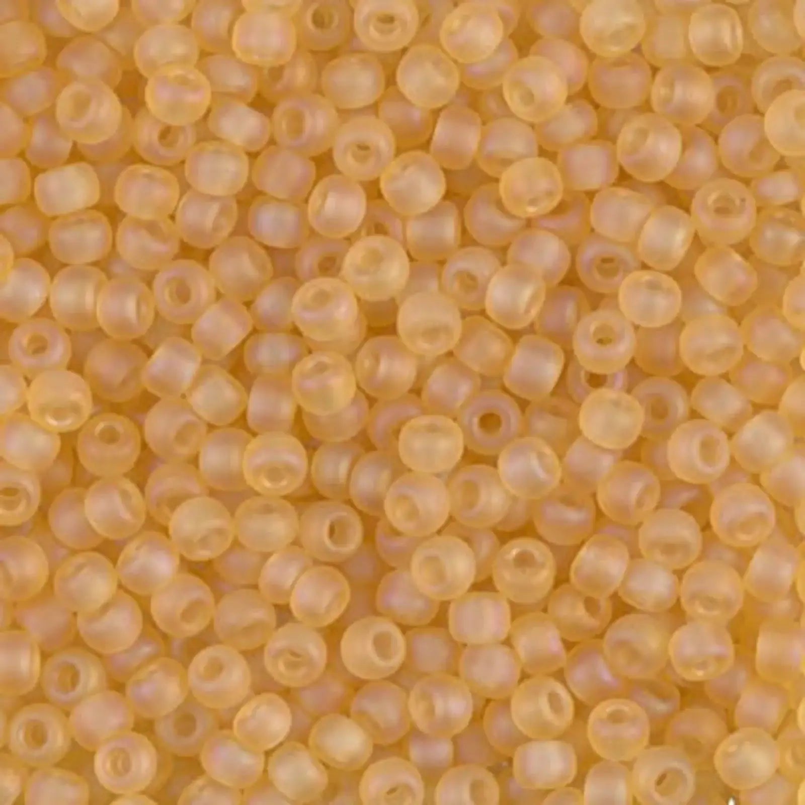 Miyuki 8/0 Seed Beads, 8-132FR, Matte Transparent Light Topaz AB, 10g
