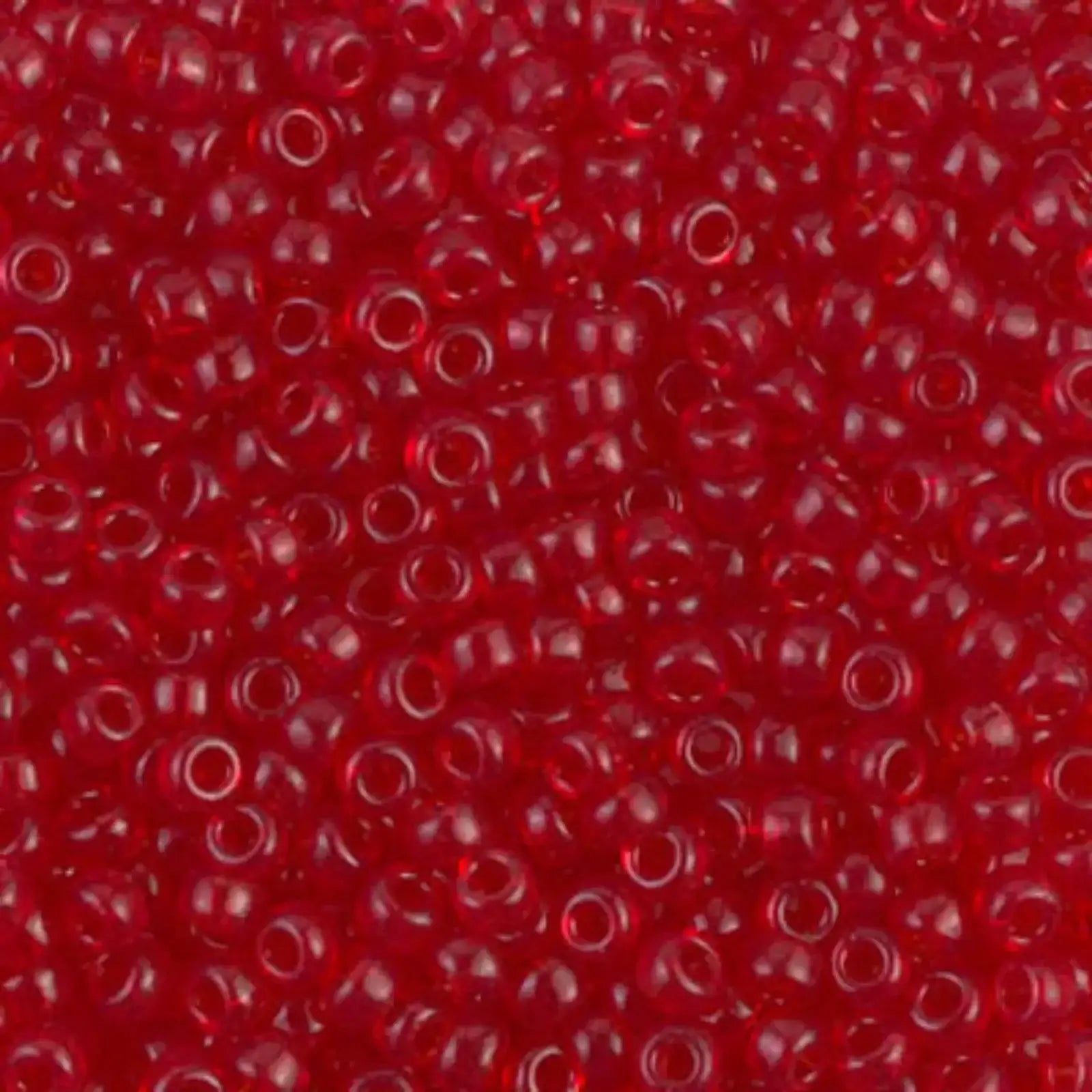 Miyuki 8/0 Seed Beads, 8-141, Transparent Ruby 10g - The Argus Collection