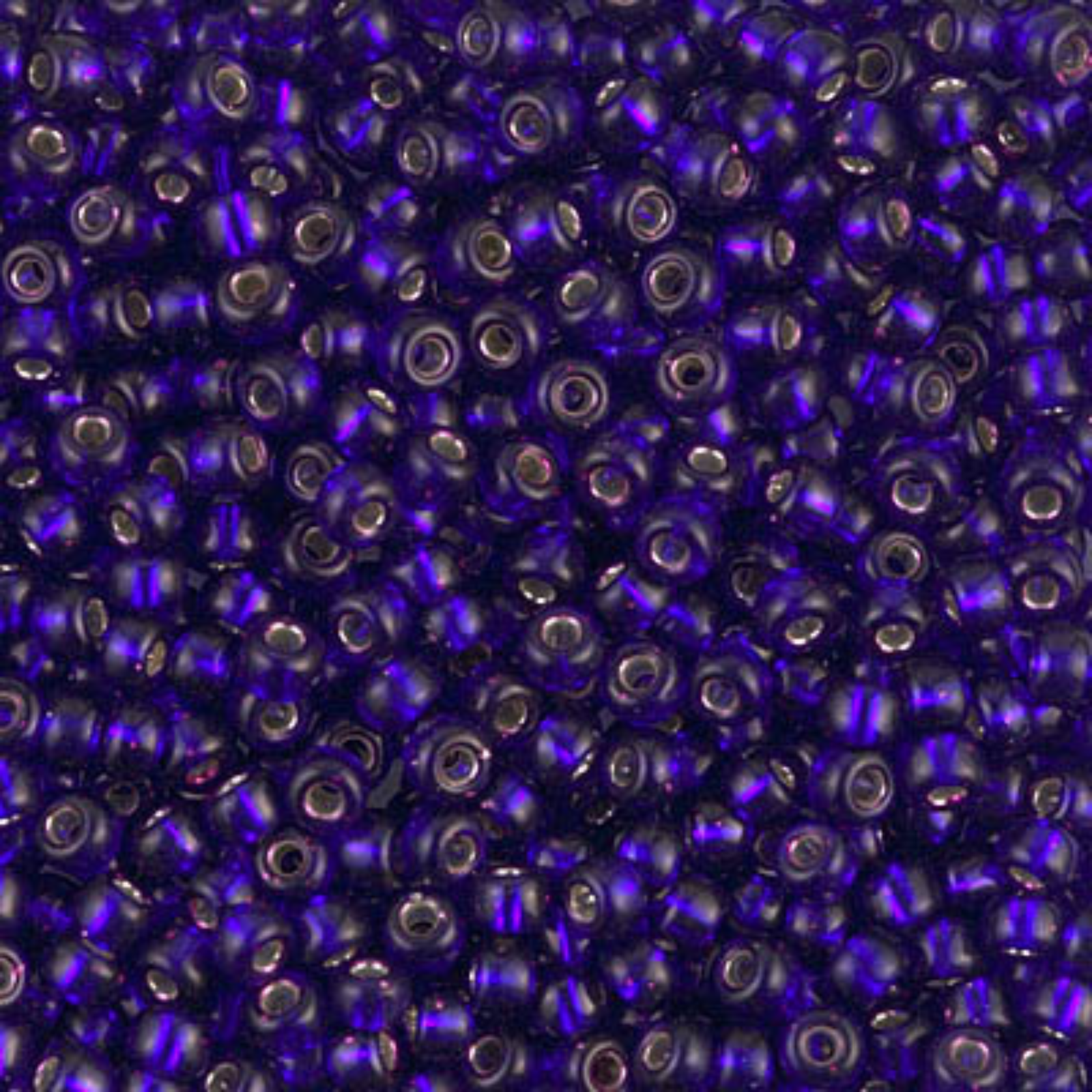 Miyuki 8/0 Seed Beads, 8-1427, Silver Lined Dark Violet, 10g